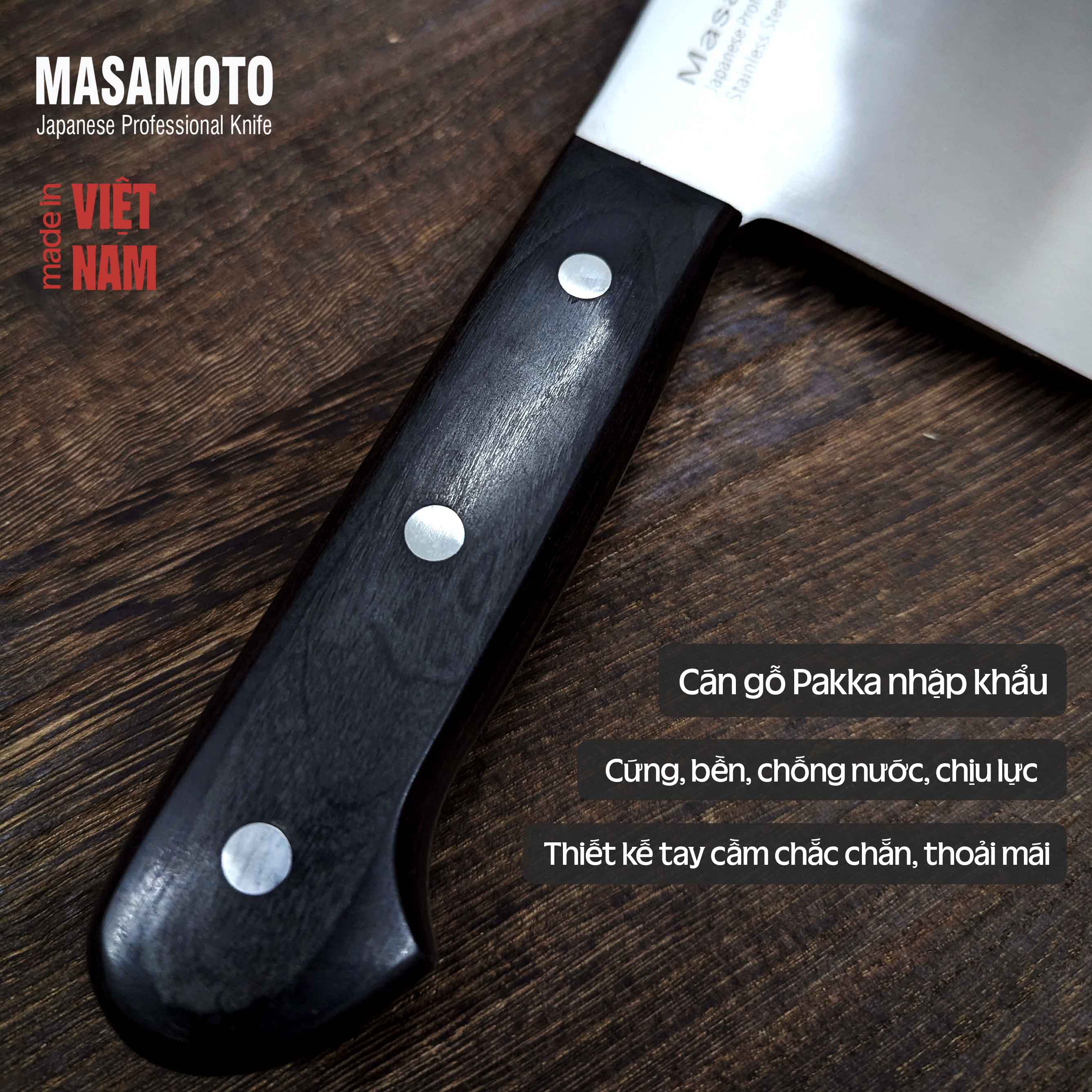 cán dao chặt masamoto